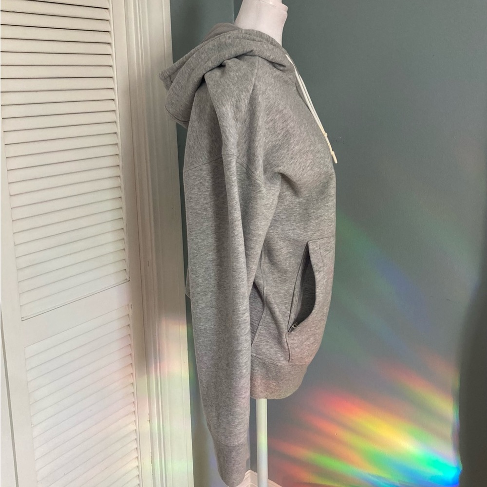 Soft Cotton Fleece-Lined Hooded Sweatshirt Pullover - Picture 2 of 10
